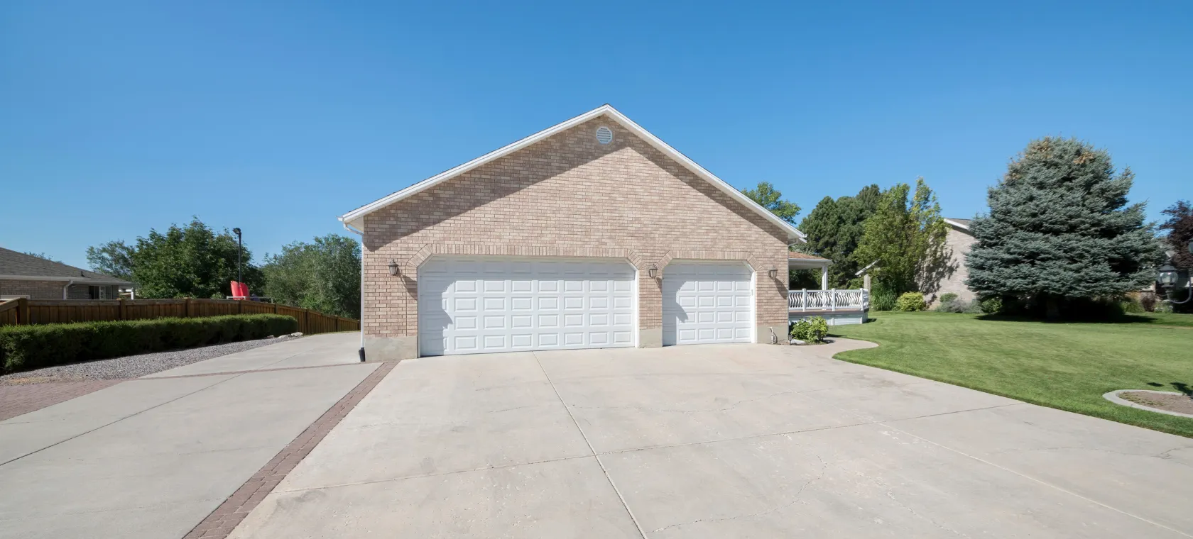 Garage conversion Los Angeles traditional garage with double doors and unused space