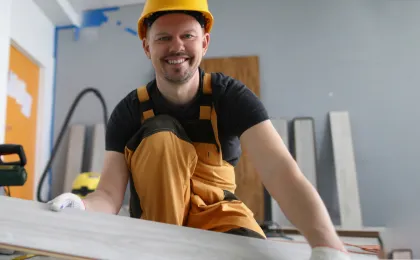 Professional home remodeling contractor in Los Angeles CA working on interior renovation project